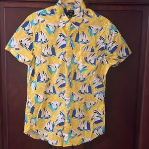 NWT Men’s J Crew Sailboat Short Sleeve Shirt. Size Small